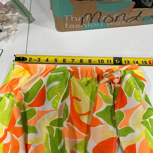 New! Old Navy Tropical Print Sarong Swim Skirt Knot Womens Large Beach Summer - Picture 6 of 6